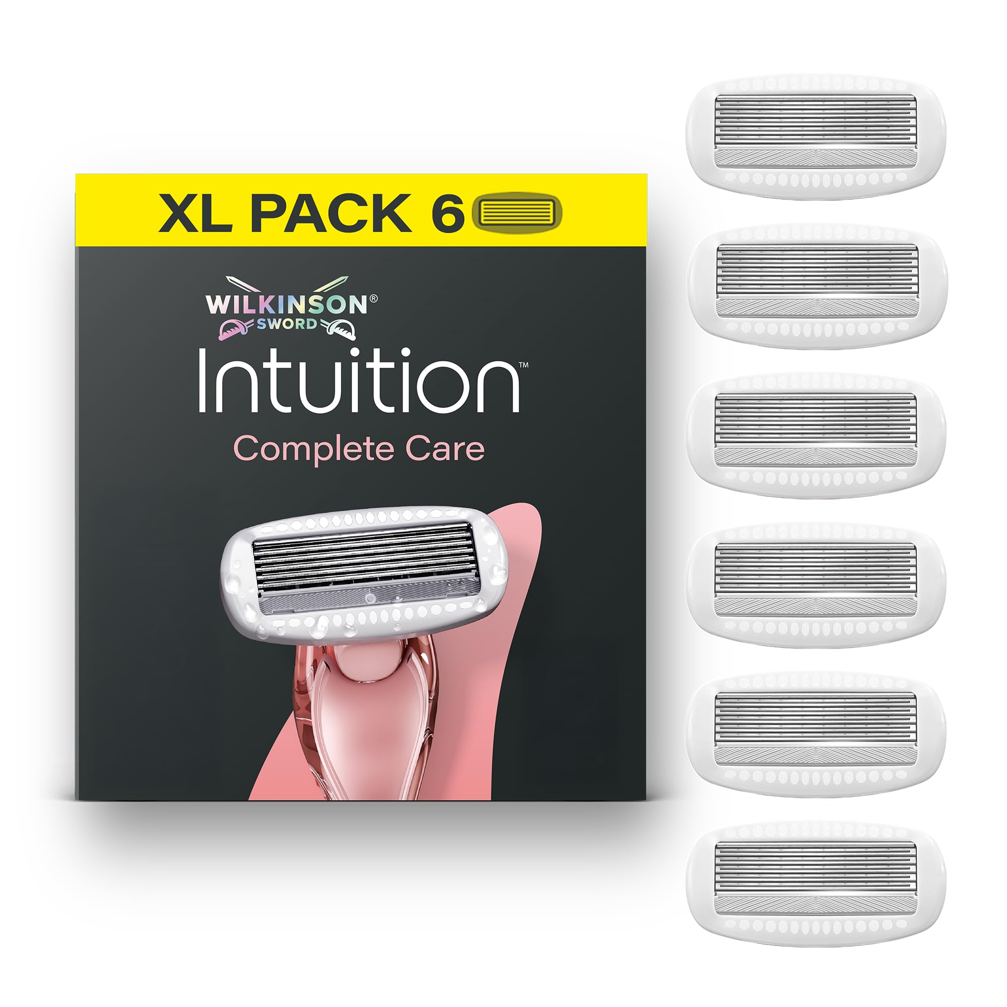Wilkinson Sword Intuition Complete Care Women's Razor Blade Refills, 6 Pack